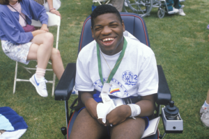 special man in a wheelchair